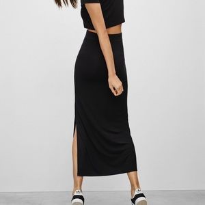 Aritzia Duryea Slit Midi Dress (XXS)